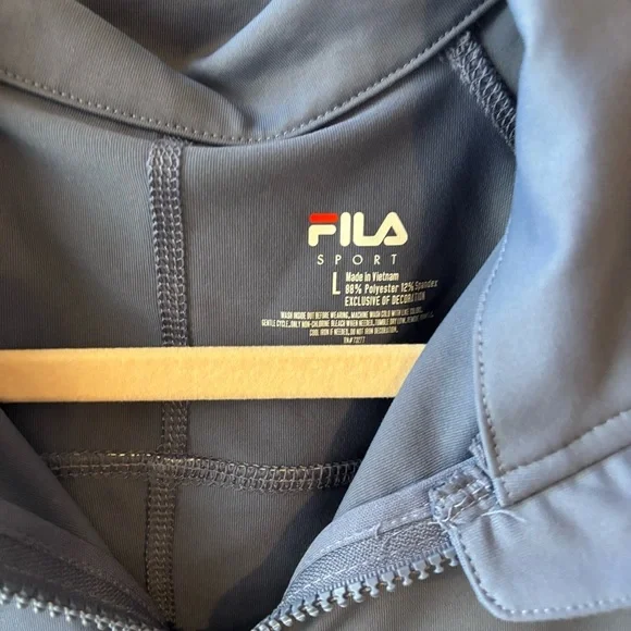 Fila Sport Blue Zip Up Track Jacket Size L NWOT - Picture 3 of 5